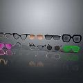 Trendy Eyewear Collection With Diverse Frame Styles And Colorful Designs