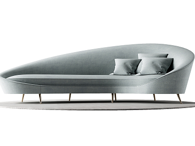 Modern Multiplayer Sofa Curved Simple Sofa model