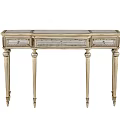 Vintage Entryway Console Table With Elegant Design Drawer Storage And Carved Wooden Legs