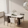 Modern table combination 3d model