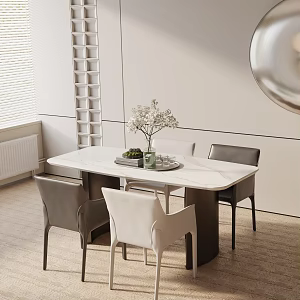 Modern table combination 3d model