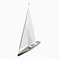 Three Stylish Sailboat Yachts Featuring White Sails And Wooden Hull Exterior