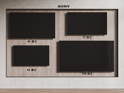 SONY Wall-mounted TV Combination TV 3d model