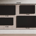 SONY Wall-mounted TV Combination TV 3d model