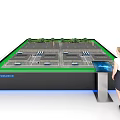 Commercial Equipment Smart Factory Model Featuring Interactive Touchscreen