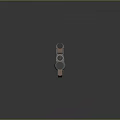 Double Barrel Shotgun Featuring Metallic Bronze And Silver Finish Two Barrels Trigger Stock Dark Background