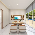 Shengjing Bank Modern Interior Design With Reception Area Tables Chairs And Green Plants
