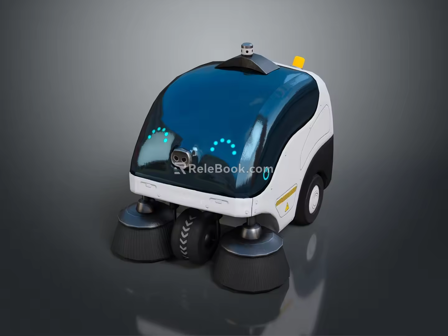 Sweeping Robot Cleaning Robot Automatic Cleaning Robot Science Fiction Sweeper Automatic Cleaning Machine 3d model
