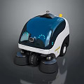 Sweeping Robot Cleaning Robot Automatic Cleaning Robot Science Fiction Sweeper Automatic Cleaning Machine 3d model