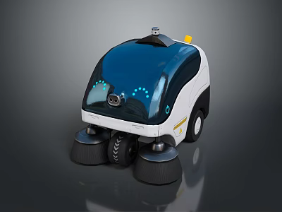 Sweeping Robot Cleaning Robot Automatic Cleaning Robot Science Fiction Sweeper Automatic Cleaning Machine 3d model