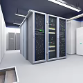 Cabinet Data Room Optical Fiber Distribution Frame Micro Modular Digital Machine Room Power Distribution Cabinet Huawei Cabinet Server Air Conditioning Gas Fire Extinguishing Dynamic Ring Monitoring 3d model