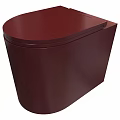 Modern Red Toilet With Sleek Design Smooth Surface And Compact Structure Appearance 3d model