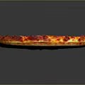 Freshly Baked Pizza With Golden Crust Cherry Tomatoes Basil And Melted Cheese
