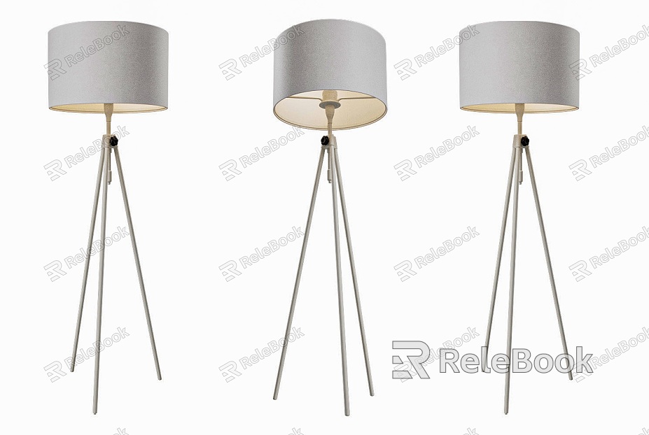 Modern Tripod Floor Lamp Living Room Study Bedroom Floor Lamp Nordic Simple Minimalist Floor Lamp Round Artistic Creative Floor Lamp Cloth Cover Floor Lamp model