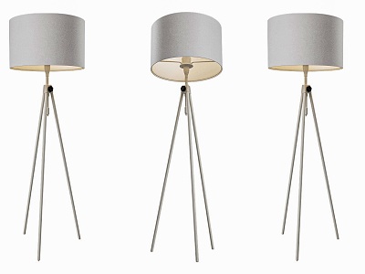 Modern Tripod Floor Lamp Living Room Study Bedroom Floor Lamp Nordic Simple Minimalist Floor Lamp Round Artistic Creative Floor Lamp Cloth Cover Floor Lamp model