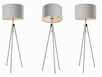 Modern Tripod Floor Lamp Living Room Study Bedroom Floor Lamp Nordic Simple Minimalist Floor Lamp Round Artistic Creative Floor Lamp Cloth Cover Floor Lamp 3d model