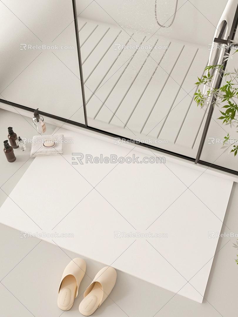 Bathroom Floor Mat 3d model