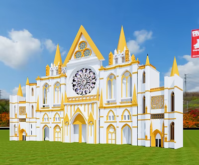 Jane's Castle Wedding Castle 3d model