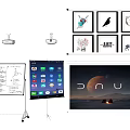 Complete Projection Monitoring Setup Including Projectors Screens Whiteboards and Digital Monitors