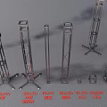 Industrial Equipment With Crane Metal Frames Mechanical Parts And Heavy Machinery Tools