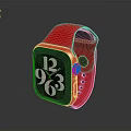 Modern Red Smartwatch With Digital Dial Display And Comfortable Silicone Strap