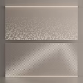 Silver Gray Decorative Metal Panels With Different Hole Patterns For Interior Design 3d model