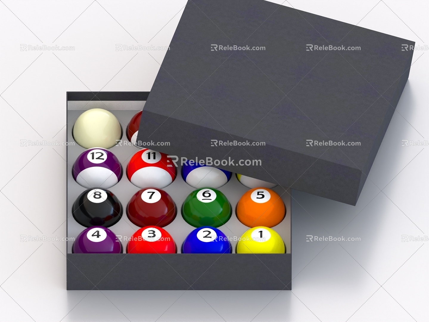 Billiards billiards table box 3d model