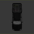 Black Muddy Pickup Truck With Double Cab Off Road Tires And Cargo Bed