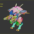 Modern Mech Warrior Mech Soldier Machine Battleguard Mechanical Battleguard 3d model