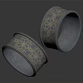 Elegant Blue Bracelets With Gold Geometric Patterns In Fine Jewelry Design