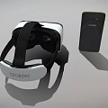 Modern Smartphone And VR Headset Digital Devices With Display And Design 3d model