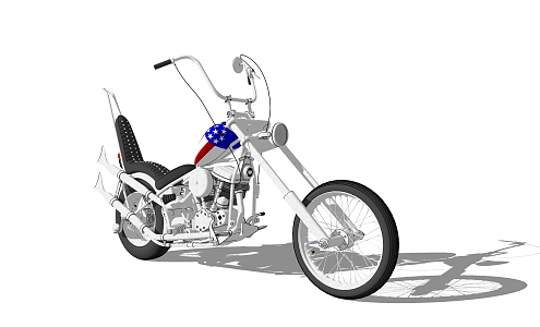 Modern Motorcycle 3d model