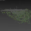Climbing Green Vines Growing On White Structure With Lush Leaves And Shadows