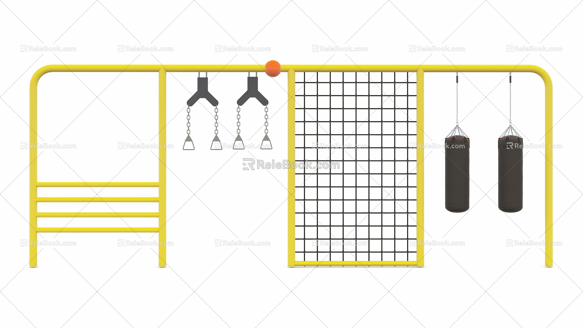 Amusement equipment fitness climbing frame toy amusement 3d model