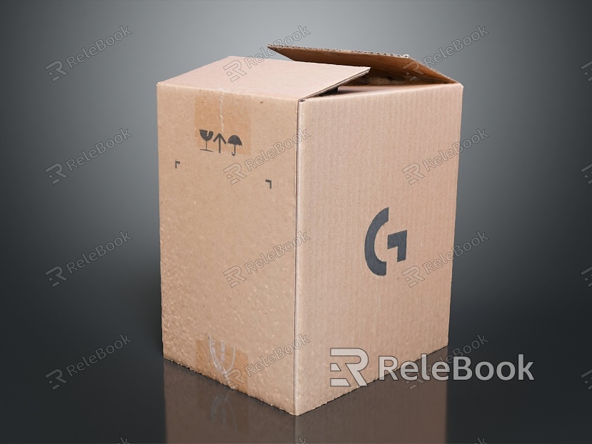 Modern carton box logistics box express box parcel box model