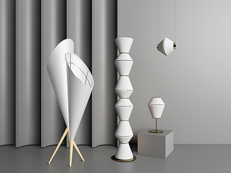 Modern lighting combination floor lamp 3d model