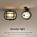 Modern Annular Pendant Light With Unique Metal Frame And Warm Glow For Home Interior