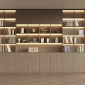 Modern minimalist bookcase 3d model