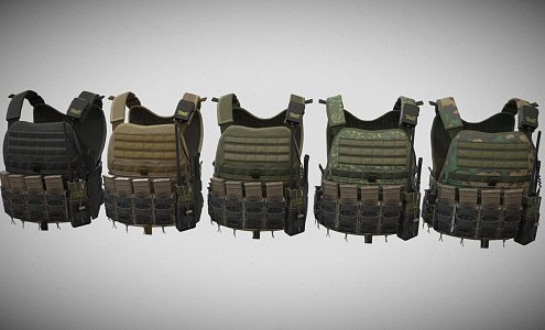 Weapon Tactical Vest 3d model