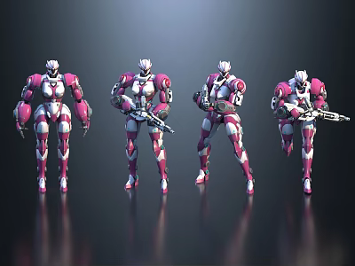 Robot Binding Action Robot Warrior Gundam Mecha Man Science Fiction Man Transformers Mecha Warrior Future Warrior Iron Man Robot 3d model