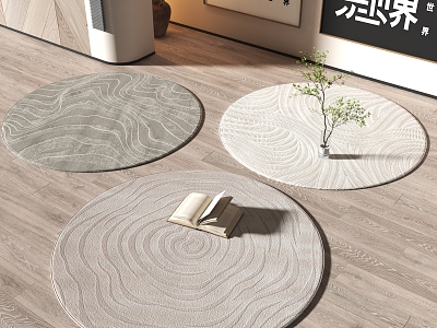 Round carpet 3d model