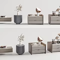 Modern Bedside Tables Interior Design With Drawer Storage Decorative Vase And Books