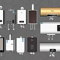 Daily Use Electrical Appliances Various Water Heaters with Different Designs Colors and Styles