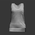 White Sleeveless Vest With Pocket Simple Design Casual Daily Wear