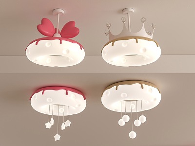 Doughnut ceiling lamp 3d model