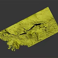 Wood And Stone Craft Model With Natural Greenery And Rock Details