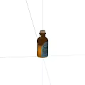 Natural Low Sodium Soy Sauce In Brown Glass Bottle With Label