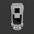 Shiny Silver Sports Car With Sleek Design Rear Spoiler And Alloy Wheels