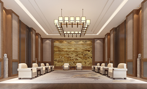 Reception Room 3d model