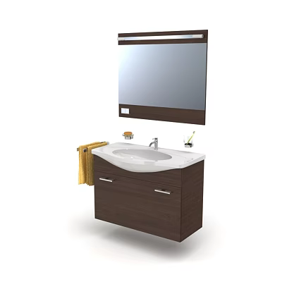 Bathroom Cabinet Bathroom Hand Basin Modern Style Washstand 3d model